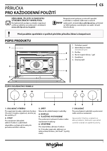 Manuál Whirlpool AMW 805/IX Mikrovlnná trouba