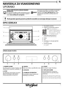 Priročnik Whirlpool AMW 825/IX Mikrovalovna pečica