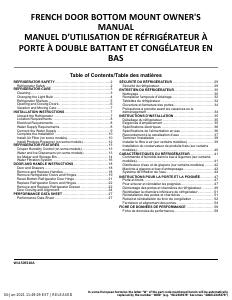 Mode d’emploi Whirlpool WRF954CIHB Réfrigérateur combiné