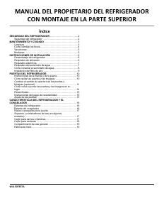 Manual de uso Whirlpool WRT108FFDB Frigorífico combinado