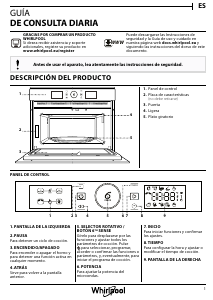 Manual de uso Whirlpool AMW 9603/IX Microondas