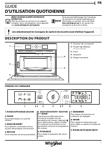 Mode d’emploi Whirlpool AMW 9603/IX Micro-onde