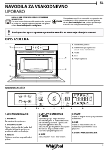 Priročnik Whirlpool AMW 9603/IX Mikrovalovna pečica