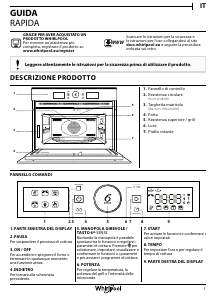 Manuale Whirlpool AMW 9604/IX Microonde