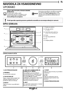 Priročnik Whirlpool AMW 9605/IX Mikrovalovna pečica