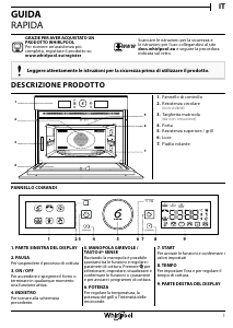 Manuale Whirlpool AMW 9605/IX Microonde