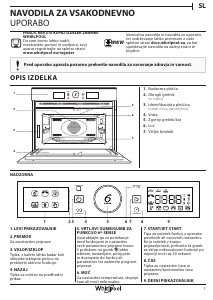 Priročnik Whirlpool AMW 9605/NB Mikrovalovna pečica