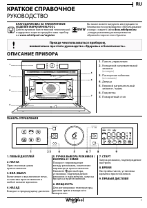 Руководство Whirlpool AMW 9615/IX UK Микроволновая печь