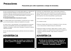 Manual de uso Whirlpool AVM 559/WH Microondas