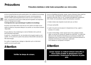 Mode d’emploi Whirlpool AVM 559/WH Micro-onde