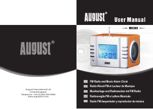 Bedienungsanleitung August MB300 Uhrenradio