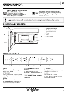 Manuale Whirlpool AVM 970/IX Microonde