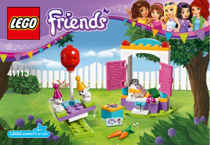 Manual Lego set 41113 Friends Party gift shop
