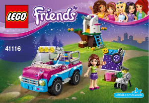 Käyttöohje Lego set 41116 Friends Olivian tutkimusauto