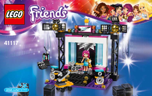 Manuale Lego set 41117 Friends Lo studio TV della pop star