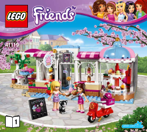 Manual Lego set 41119 Friends Heartlake cupcake cafe