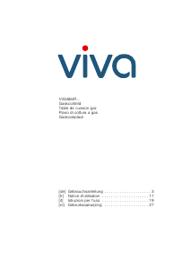 Mode d’emploi Viva VVG6B4P60 Table de cuisson