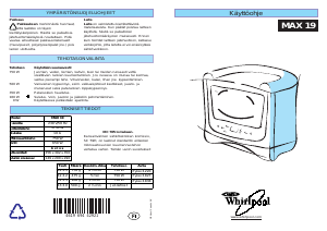 Käyttöohje Whirlpool MAX 19/AW Mikroaaltouuni