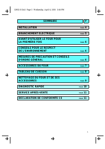 Mode d’emploi Whirlpool AKP 552 IX Four