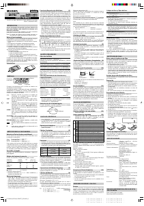 Manual de uso Sharp EL-509V Calculadora