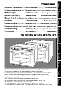 Brugsanvisning Panasonic NE-1880 Mikroovn