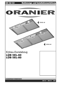 Bedienungsanleitung Oranier LUB 5EL-80 Dunstabzugshaube