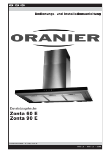 Bedienungsanleitung Oranier Zonta 60 E Dunstabzugshaube