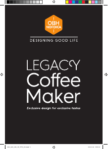 Manual OBH Nordica 2402 Legacy Coffee Machine