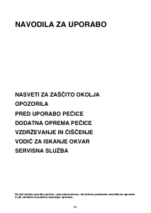 Priročnik Whirlpool AKZ 195/IX Pečica