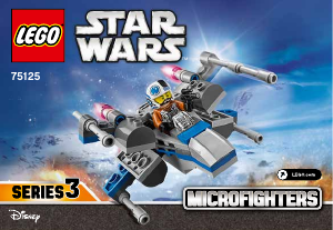 Manual Lego set 75125 Star Wars Resistance X-Wing fighter