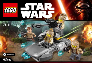 Handleiding Lego set 75131 Star Wars Resistance trooper battle pack