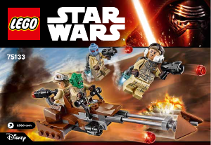Manual Lego set 75133 Star Wars Rebel alliance battle pack