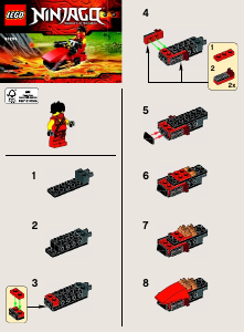 Käyttöohje Lego set 30293 Ninjago Kai drifter