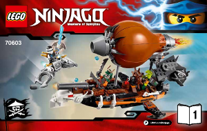 Bruksanvisning Lego set 70603 Ninjago Anfallsskepp