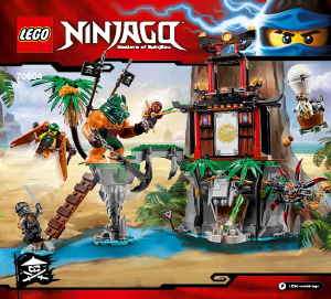 Handleiding Lego set 70604 Ninjago Tiger widow eiland