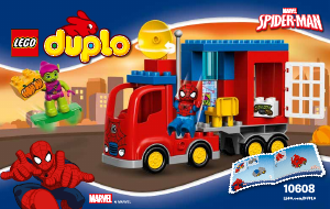Manual Lego set 10608 Duplo Spider-man truck adventure