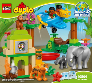 Használati útmutató Lego set 10804 Duplo Dzsungel