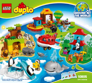 Manual Lego set 10805 Duplo Around the world
