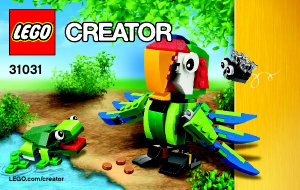 Mode d’emploi Lego set 31031 Creator Les animaux de la forêt tropicale