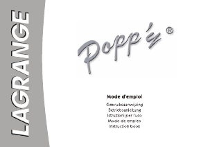 Mode d’emploi Lagrange Poppy Machine à popcorn