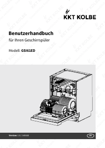 Bedienungsanleitung KKT Kolbe GSI61ED Geschirrspüler