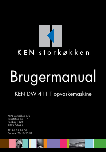 Brugsanvisning KEN DW 411 T Opvaskemaskine