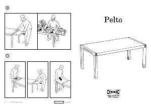 Priročnik IKEA PELTO Jedilna miza