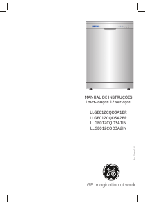 Manual GE LLGE012CQD3A2BR Máquina de lavar louça