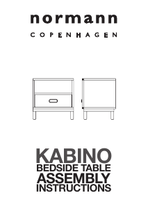 मैनुअल Normann Kabino बेडसाइड टेबल