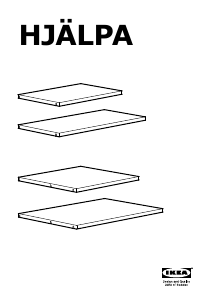 Manual IKEA HJALPA Prateleira