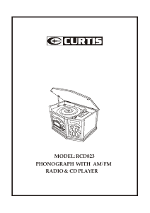 Handleiding Curtis RCD823 Platenspeler