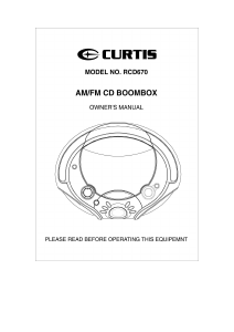 Handleiding Curtis RCD670 Stereoset