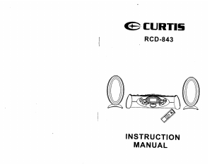 Handleiding Curtis RCD843 Stereoset