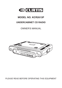 Manual Curtis KCR2613P Radio